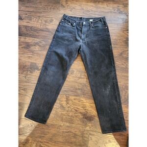 Vintage Levis 550 Jeans Mens 34x32 Black Relaxed Fit Leg Red Tab USA 90s